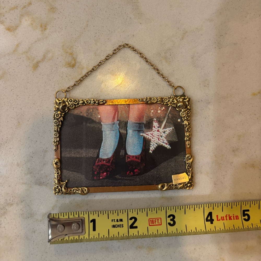 Dorothy’s red slippers from wizard of Oz framed picture
